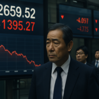 Японский фондовый рынок потерял 400 миллиардов долларов на фоне обвала Nikkei